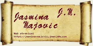 Jasmina Majović vizit kartica